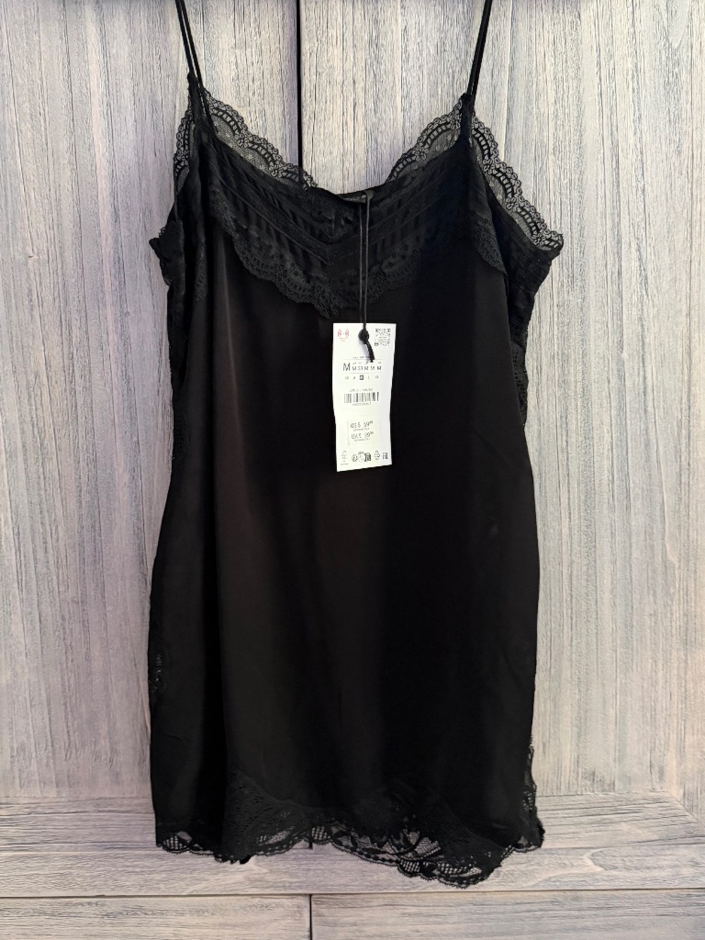 Zara ZW COLLECTION LACE CAMISOLE TOP